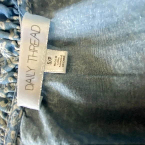 Daily Thread‎ Chambray Bandana Print Maxi Dress Size Small - Picture 5 of 6